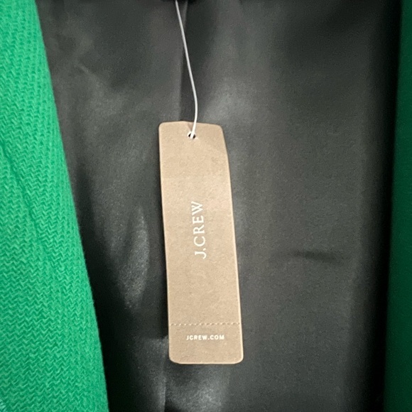 J. Crew Women's Vibrant Green Cacoon Coat Italian Stadium Cloth Wool - Picture 6 of 11